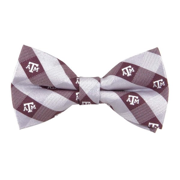 Eagles Wings Texas Checked Logo Bow Tie - A&M College Team Logo