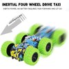 4pcs Doodle Monster Toys Truck Double-Sided Friction Powered Vehicles Flips Shockproof Inertia Cars Push and Go Vehicles for Toddlers Kids Birthday Christmas Party Supplies Gift