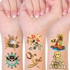 Konsait 96PCS Pirate Temporary Tattoos for Kids,Metallic Glitter Neverland Pirated Skull Cannon Powder Treasure Box Tattoo Sticker for Pirate Birthday Party Favors Supplies Boys Girls Party Bag Filler