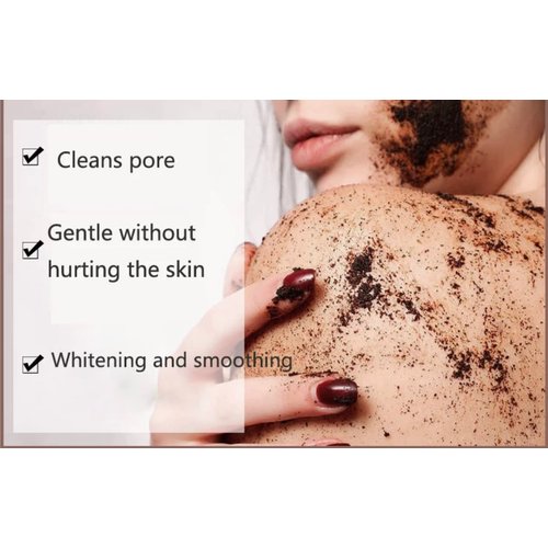 Jacquie's Natural Products Coconut Coffee Himalayan Salt Scrub 10.58 oz|Exfoliating Body Scrub| Cellulite Massaging Scrub