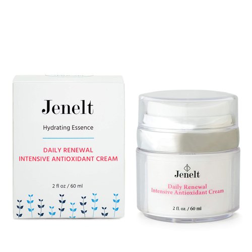 Firming Eye/Face Cream w/Vit C, Silk Peptides & Green Tea - Antioxidant Moisturizer for Wrinkles - Made with Certified Organic Ingredients - Good for Sensitive Skin