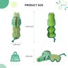LIZHOUMIL 1PACK Squeaky Dog Toy-Soft Plush Chew Toys with Squeakers in Green Crocodile Shape-Durable Stuffed Dog Toys for Teeth Cleaning,for Puppy,Small,Meduim Dogs