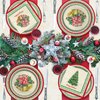 Christmas Party Supplies Serve 25, Christmas Tree Christmas bell Disposable Dinnerware Includes: Dinner Plates, Dessert Plates, Napkins, Cups, and Tablecloth, for Merry Christmas Party Decorations