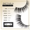 Lilly Lashes Doha 3D Mink Lashes - False Eyelashes Natural Look - Mink Eyelashes for Wispy Lashes Natural Look - Reusable Fake Eyelashes up to 25 Wears - Fluffy Eyelashes for Wispy Eyelashes