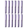 Allegro Combs 400 Hair Combs Barber Comb Set Hair Cutting Pocket Comb For Hair Stylist Styling Comb Men’s Women’s Made In USA Purple 12 Pk.