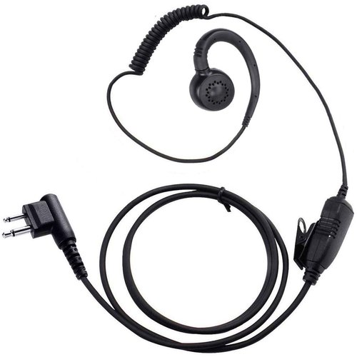 abcGoodefg Two Way Radio Earpiece, 2 Pin Walkie Talkie Earpiece Headset with PTT Mic Compatible with Motorola Talkabout CP200 CP200D CLS1110 (2Pack)