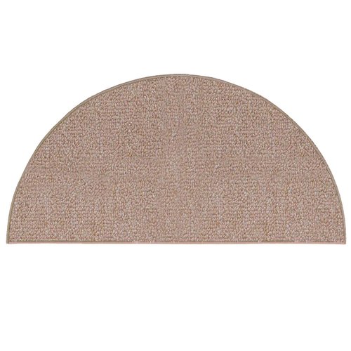 Ambiant Broadway Collection Pet Friendly Indoor Outdoor Area Rugs Beige - 22" x 44" Half Round-Stain Resistant Elegance, Easy Machine Wash Care- Perfect for Weddings & Everyday Use!