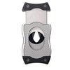 Colibri Premium SV-Cut 2 in 1 Cigar Cutter - Ergonomic Stainless Steel V-Cut and Straight Cut Style Spring-Loaded Blade, Ideal for up to 60+ Ring Gauge - Gift for Cigar Enthusiasts (Black)