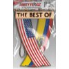 ECUADOR AND USA ECUADORIAN AMERICAN SOUTH LATIN AMERICAN REARVIEW MIRROR MINI BANNER HANGING FLAGS FOR THE CAR UNITY FLAGZ™..