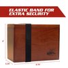 Monster Wooden Double Deck Box w Strong Magnetic Lid & Security Band- Premium Holds 250 Sleeved Cards- Compatible w Pokemon, Yugioh, Commander Magic the Gathering MTG & All Trading TCG Game, Xmas Gift