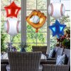 Kwuz Baseball Balloons Baseball Party Decoration | Baseball Sports Theme Birthday Party Supplies Favors 20Inch Foil Mylar Navy Blue Red White Sports Balloon Arch Kits
