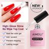 AIMEILI No Wipe Top Coat Soak Off U V LED Gel Nail Polish