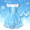 Meland Princess Dress Up for Girls 3-6, Dress Up Clothes for Girls with Princess Shoes Toy, Birthday Gift for Toddlers Girls