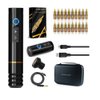 Ambition Complete Tattoo Kit - Wireless Tattoo Machine with 2pcs Power Supply Coreless Motor 20pcs Tattoo Cartridge Needles Rotary Tattoo Cartridge Pen with 1500mAh Power Supply Digital LCD Display