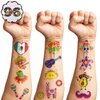 Generic Cinco De Mayo Temporary Tattoos Fiesta Tattoos for Kids Cinco De Mayo Party Decorations Taco Mexican Tattoos Stickers for Fiesta Party Supplies Favors, Red