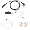 AIRSN Earpiece Compatible with Motorola HT750 GP328 Walkie Talkie with PTT MIC and Acoustic Tube Two Way Radio Surveillance Headset Security Law Enforcement