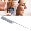 Tail Comb Stable Hair Cutting Comb Portable Hair Comb for Men and Women for Daily Life for Home (Silver Gray)