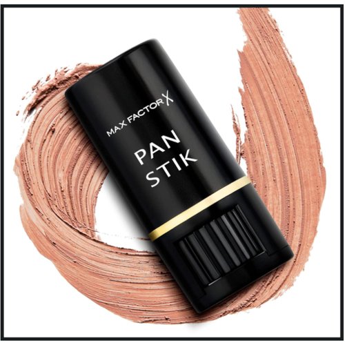 Max Factor Pan Stik Foundation 012 True Beige (Pack of 1) with S.O.S Beauty Blender (Pack of 3) bundle