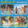 【6 Pack】WABALLO Reusable Water Balloons Fast Refillable for Kids Outdoor Activities, Magnetic latex-free Kids Pool Beach Bath Toys, Self-Sealing Water Bomb Quick Fill for Summer Party