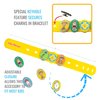 Food Allergy Bracelets for Kids – Bright, Fun Medical Charm Kit: Yellow Silicone Bracelet, Multiple Food Allergy Charms: Peanut, Nut, Dairy, Egg, Wheat & Epi Pen Charm, Medical Alert Bracelet for Kids