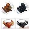 DIYOVNAK Mini hair claws small claw clamp 0.59inch hair claw clips for women 48pcs-pack (BLACK&BROWN-48PCS)