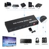 FERRISA 4x2 HDMI Matrix Switch,4 in 2 Out Matrix HDMI Video Switcher Splitter +Optical & L/R Audio Output,Support Ultra HD 4K,3D 1080P,Audio EDID Extractor with IR Remote Control