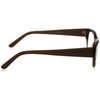 A.J. Morgan Brody 1.00 Wayfarer Reading Glasses, Pearl Brown, 51 mm + 1