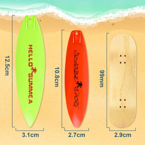 ACFELLE Finger Surfboard with Skateboard Sets, Mini Pant Clothes Toys Fingerboard, Foam Grip Tape and Car Ride Kits