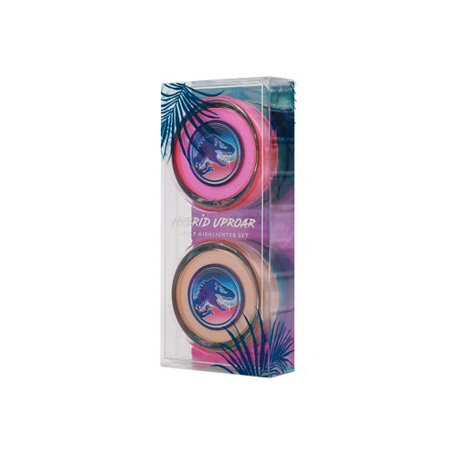 Profusion Cosmetics Jurassic Park Hybrid Uproar Jelly Shade Duo Face Palette Highlighter With Roaring Finish, Versatile and Lightweight Formula Seamlessly Blends for Adventure Ready Glow