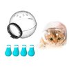 Augegel Cat Muzzle for Grooming,Bubble Muzzle and Boots for Nail Trimming,Cat Grooming Mask with Anti Bite,Cat Astronaut Helmet,Cat Breathable Muzzle and Silicone Paw Covers