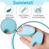 Sumiwish Foam Toe Separators, 10 Pack Breathable Toe Spacers, Reduce Friction and Relieve Corns Pain, Overlapping Toes Corrector - (Blue)