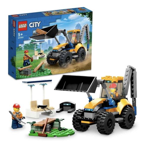 LEGO 60385 City Great Vehicles Excavator Building Set with Mini Figures and Accessories, Gift Idea, Building Kit for Children Over 5 Years