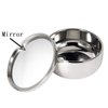 Grandslam Shaving Bowl and Brush Kit, Stainless Steel Shaving Bowl With Mirror and Lid, Wide Mouth, Shaving Kit For Men