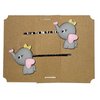 ELEPHANT Animal Bird Bobby PIn Hair Clip Accessory - Set of 2 Handmade
