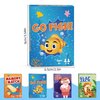 Card Games Go Fish,Old Maid,Slap Jack and Memory Match-4 Decks in 1 Pack,Classic Card Games for Kids Toddlers,Fun Kids Games for Family Party Game Night,Stocking Stuffers Gifts for Boys and Girls