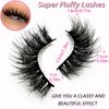 7 Pairs Cat-Eye Lashes Flu-ffy 18mm Curly Eyelashes Thick Volume Dramatic Fox Eye Lashes,that Look Like Extensions Lashes Wispy Faux Mink False Eyelashes Natural Look(Z31)