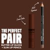 NYX PROFESSIONAL MAKEUP Butter Gloss Brown Sugar, Non-Sticky Lip Gloss - Lava Cake (Rich Brown)