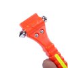 GoDeCho 2 PCS Car Safety Hammer Emergency Escape Tool with Seat Belt Cutter and Vehicle Window Glass Breaker with Light Reflective Tape Red