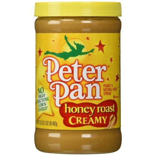 Peter Pan, Honey Roasted Peanut Butter, Creamy, 16.3oz Jar (Individual)