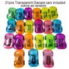Himeeu 42 Pcs Pull Back Vehicles Mini Car Toys Friction Powered Racing Cars Party Favor Cars for Toddlers Boys & Girls, Bulk Party Favors Toys(Colors Random)