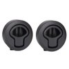 ADrivWell 2Pcs Black Plastic Slam Latch Flush Door Pull Latch for Boat Deck Hatch Flush Door Pull Latch