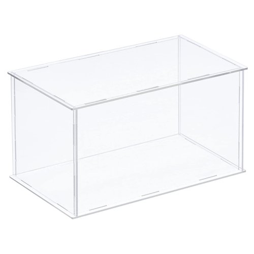 MECCANIXITY Acrylic Display Case Plastic Box Clear Assemble Dustproof Showcase 14x8.3x6.1 Inch for Collectibles Items