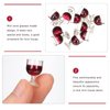 NUOBESTY 10Pcs 1: 12 Wine Glasses Dollhouse Cocktail Glasses Mini Red Wine Drink Cups for Dollhouse Decors Kitchen Accessories Miniature Wine Glasses Miniature Goblet