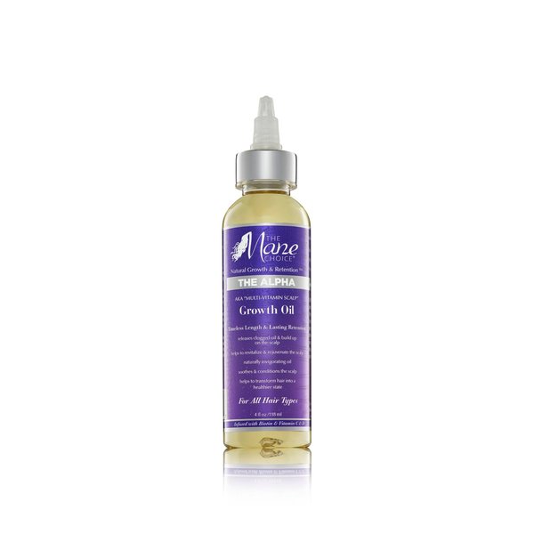 The Mane Choice Alpha Multi-Vitamin Scalp Hair Growth Oil, 4 Fl Oz, 1 Pack, Nourishing Scalp Oil with Biotin, Vitamin C, Rosemary, Rice Extract, Jojoba, Tea Tree & Castor Oil, Lightweight & Non-Greasy