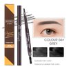 Terrilee Eyebrow Pencil 5 Pieces Pack - Waterproof and Sweat-proof Eyebrow Definer Pencil 5 Colors Set with Eyebrow Brush- Eyebrow Pencils for Brown,Black,Light Brown,Grey and Dark Brown Hair (Black (5 Colors Pack))