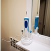 Electric Toothbrush Head Holder/Toothbrush Charger Base Stand for Oral-B and 4pcs Round Toothbrush Head Cover