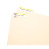 Avery File Folder Labels on 4" x 6" Sheets, Easy Peel, White/Yellow, Print or Write, 2/3" x 3-7/16", 252 Labels (5209)