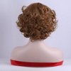BERON Strawberry Blonde Wigs Short Strawberry Blonde Curly Wigs for Women Big Wavy 80s Flip Wigs Cosplay Costume Party Halloween Synthetic Strawberry Blonde Hair Natural Mommy Wigs with Wig Cap