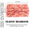 SAWINDA Boho Headbands for Women Elastic Non-Slip Floral Pattern Head Band Wide Twisted Knot Hair Bands Sweats Bandanas Workout Yoga Sports Hair Wraps Accessories for Girls (Pack of 4)