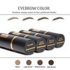 LUXSIHLA Eyebrow Stamp Kit & Eyebrow Stencils (Dark Brown)